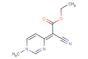 ethyl 2-cyano-2-[1-methyl-4(1H)-pyrimidinyliden]acetate