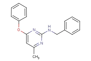 N-benzyl-4-methyl-6-phenoxy-2-pyrimidinamine