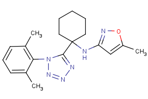 N-{1-[1-(2,6-dimethylphenyl)-1H-1,2,3,4-tetraazol-5-yl]cyclohexyl}-5-methyl-3-isoxazolamine