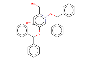 1,5-bis(benzhydryloxy)-2-(hydroxymethyl)pyridin-4(1H)-one