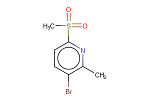 3-bromo-6-methanesulfonyl-2-methylpyridine