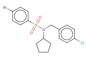 4-bromo-N-(4-chlorobenzyl)-N-cyclopentylbenzenesulfonamide