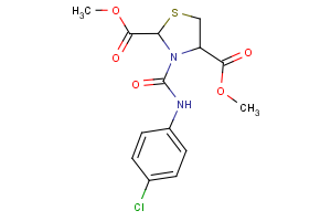 dimethyl 3-[(4-chloroanilino)carbonyl]-1,3-thiazolane-2,4-dicarboxylate