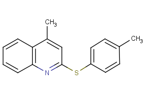 4-methyl-2-[(4-methylphenyl)sulfanyl]quinoline