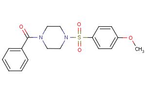 {4-[(4-methoxyphenyl)sulfonyl]piperazino}(phenyl)methanone