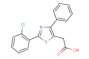 2-[2-(2-chlorophenyl)-4-phenyl-1,3-thiazol-5-yl]acetic acid
