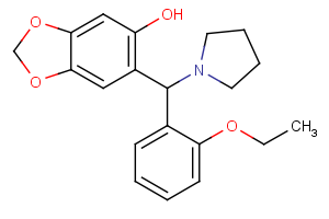 6-[(2-ethoxyphenyl)(1-pyrrolidinyl)methyl]-1,3-benzodioxol-5-ol