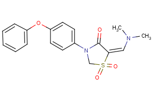 5-[(dimethylamino)methylene]-3-(4-phenoxyphenyl)-1lambda~6~,3-thiazolane-1,1,4-trione