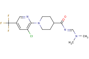 1-[3-chloro-5-(trifluoromethyl)-2-pyridinyl]-N-[(dimethylamino)methylene]-4-piperidinecarboxamide