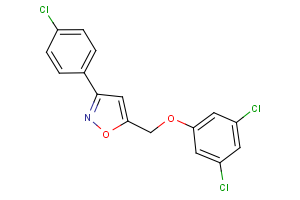 3-(4-chlorophenyl)-5-[(3,5-dichlorophenoxy)methyl]isoxazole