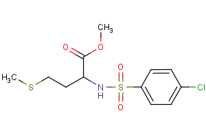 methyl 2-{[(4-chlorophenyl)sulfonyl]amino}-4-(methylsulfanyl)butanoate
