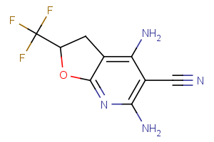 4,6-diamino-2-(trifluoromethyl)-2,3-dihydrofuro[2,3-b]pyridine-5-carbonitrile