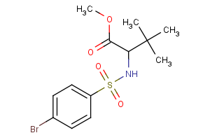 methyl 2-{[(4-bromophenyl)sulfonyl]amino}-3,3-dimethylbutanoate