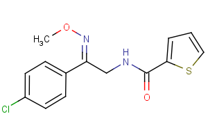N-[2-(4-chlorophenyl)-2-(methoxyimino)ethyl]-2-thiophenecarboxamide