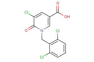 5-Chloro-1-(2,6-dichlorobenzyl)-6-oxo-1,6- dihydro-3-pyridinecarboxylic acid
