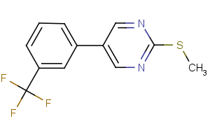 2-(methylsulfanyl)-5-[3-(trifluoromethyl)phenyl]pyrimidine