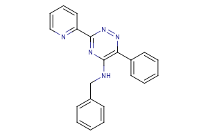 N-benzyl-6-phenyl-3-(2-pyridinyl)-1,2,4-triazin-5-amine