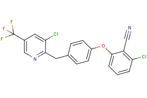 2-chloro-6-(4-{[3-chloro-5-(trifluoromethyl)-2-pyridinyl]methyl}phenoxy)benzenecarbonitrile