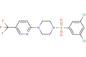 1-[(3,5-dichlorophenyl)sulfonyl]-4-[5-(trifluoromethyl)-2-pyridinyl]piperazine
