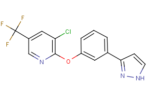 3-chloro-5-(trifluoromethyl)-2-pyridinyl 3-(1H-pyrazol-3-yl)phenyl ether