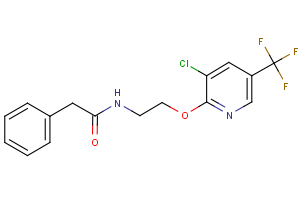 N-(2-{[3-chloro-5-(trifluoromethyl)-2-pyridinyl]oxy}ethyl)-2-phenylacetamide