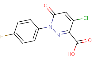 4-chloro-1-(4-fluorophenyl)-6-oxo-1,6-dihydro-3-pyridazinecarboxylic acid