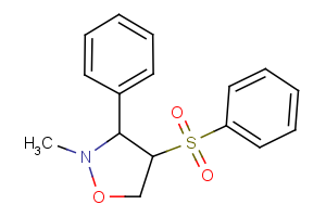 2-methyl-3-phenyl-4-(phenylsulfonyl)tetrahydroisoxazole