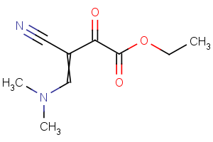 ethyl 3-cyano-4-(dimethylamino)-2-oxo-3-butenoate