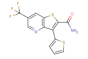 3-(2-thienyl)-6-(trifluoromethyl)thieno[3,2-b]pyridine-2-carboxamide