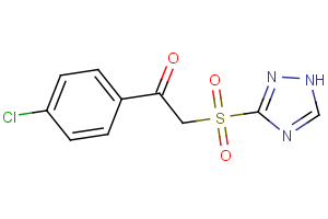 1-(4-chlorophenyl)-2-(1H-1,2,4-triazol-3-ylsulfonyl)-1-ethanone