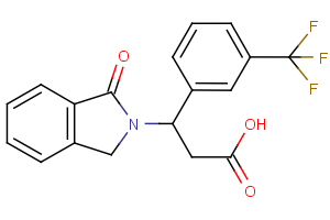3-(1-oxo-1,3-dihydro-2H-isoindol-2-yl)-3-[3-(trifluoromethyl)phenyl]propanoic acid