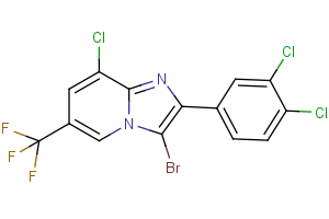 3-bromo-8-chloro-2-(3,4-dichlorophenyl)-6-(trifluoromethyl)imidazo[1,2-a]pyridine