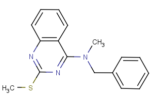 N-benzyl-N-methyl-2-(methylsulfanyl)-4-quinazolinamine