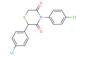 2,4-bis(4-chlorophenyl)-3,5-thiomorpholinedione