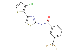 N-[4-(3-chloro-2-thienyl)-1,3-thiazol-2-yl]-3-(trifluoromethyl)benzenecarboxamide