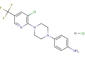 4-{4-[3-Chloro-5-(trifluoromethyl)-2-pyridinyl] piperazino}benzenaminium chloride