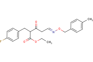 ethyl 2-(4-fluorobenzyl)-5-{[(4-methylbenzyl)oxy]imino}-3-oxopentanoate
