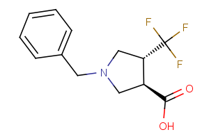 (3R,4R)-1-benzyl-4-(trifluoromethyl)pyrrolidine-3-carboxylic acid
