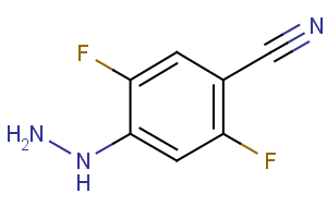 2,5-difluoro-4-hydrazinylbenzonitrile