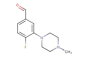 4-fluoro-3-(4-methyl-1-piperazinyl)benzaldehyde