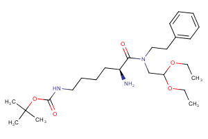 (s)-tert-butyl (5-amino-6-((2,2-diethoxyethyl)(phenethyl)amino)-6-oxohexyl)carbamate