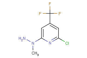 2-chloro-6-(1-methylhydrazin-1-yl)-4-(trifluoromethyl)pyridine
