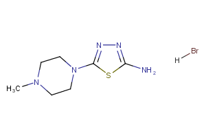 5-(4-methylpiperazin-1-yl)-1,3,4-thiadiazol-2-amine hydrobromide