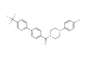1-(4-chlorophenyl)-4-({4-[5-(trifluoromethyl)pyridin-2-yl]phenyl}carbonothioyl)piperazine