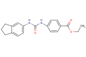 ethyl 4-{[(2,3-dihydro-1H-inden-5-yl)carbamoyl]amino}benzoate