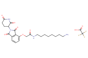 N-(8-aminooctyl)-2-{[2-(2,6-dioxopiperidin-3-yl)-1,3-dioxo-2,3-dihydro-1H-isoindol-4-yl]oxy}acetamide; trifluoroacetic acid