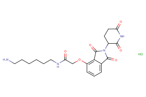 N-(6-aminohexyl)-2-{[2-(2,6-dioxopiperidin-3-yl)-1,3-dioxo-2,3-dihydro-1H-isoindol-4-yl]oxy}acetamide hydrochloride