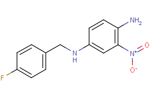 1-N-[(4-fluorophenyl)methyl]-3-nitrobenzene-1,4-diamine