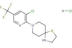 8-[3-chloro-5-(trifluoromethyl)pyridin-2-yl]-1-thia-4,8-diazaspiro[4.5]decane hydrochloride