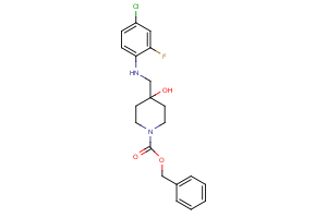 benzyl 4-{[(4-chloro-2-fluorophenyl)amino]methyl}-4-hydroxypiperidine-1-carboxylate